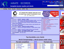 Tablet Screenshot of karaterec.com